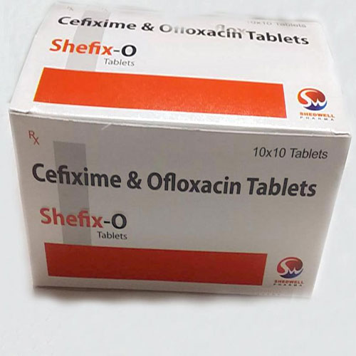 Product Name: Shefix O, Compositions of Shefix O are Cefixime & Ofloxacin - Shedwell Pharma Private Limited