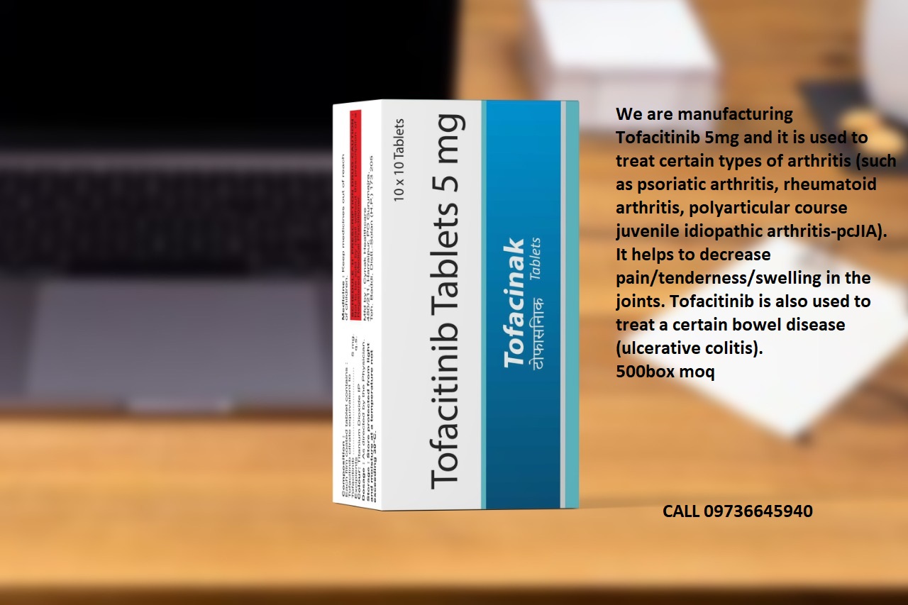 Product Name: TOFACITINIB 5MG TABLETS, Compositions of TOFACITINIB 5MG TABLETS are TOFACITINIB 5MG TAB - Cynak Healthcare