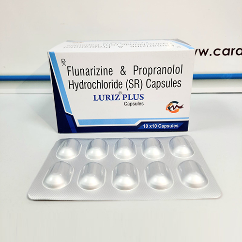 Product Name: Luriz Plus, Compositions of Flunazarine & Propranolol Hydrochloride (SR) Capsules are Flunazarine & Propranolol Hydrochloride (SR) Capsules - Cardimind Pharmaceuticals