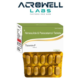 Product Name: Tizonim P, Compositions of Tizonim P are Nimesulide & Paracetamol Tablets - Acrowell Labs Private Limited