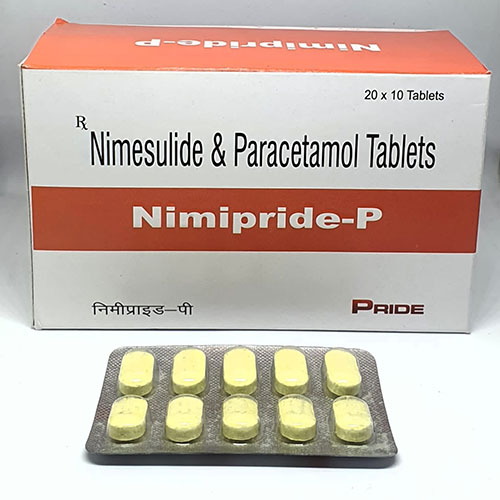 Product Name: Nimipride P, Compositions of Nimipride P are Nimesulide & Paracetamol Tablets - Pride Pharma