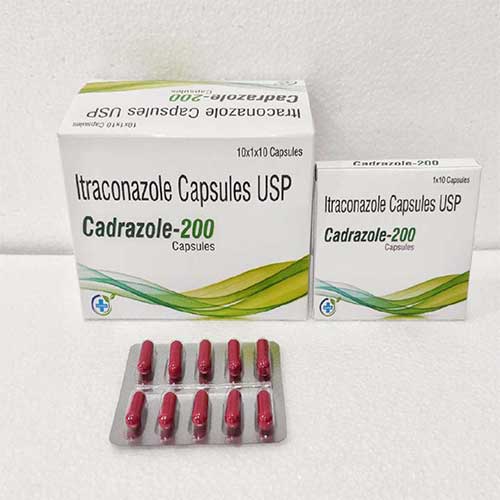 Product Name: Cadrazole 200, Compositions of Cadrazole 200 are Itraconazole Capsules  USP - Caddix Healthcare