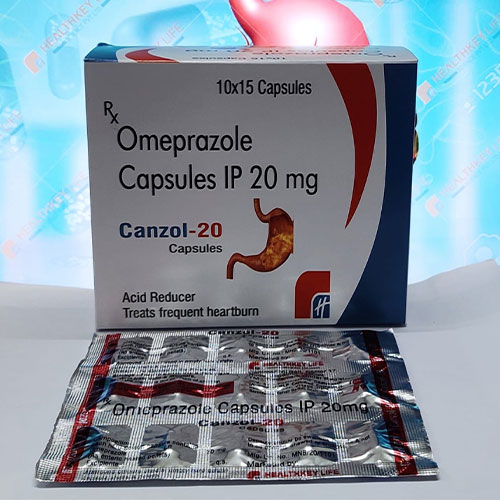 Product Name: Canzol 20, Compositions of Canzol 20 are Omepraazole - Healthkey Life Science Private Limited