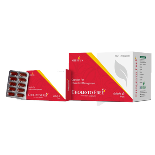 Product Name: Cholesto Free, Compositions of Cholesto Free are Capsules For Cholestrol Management - Sbherbals