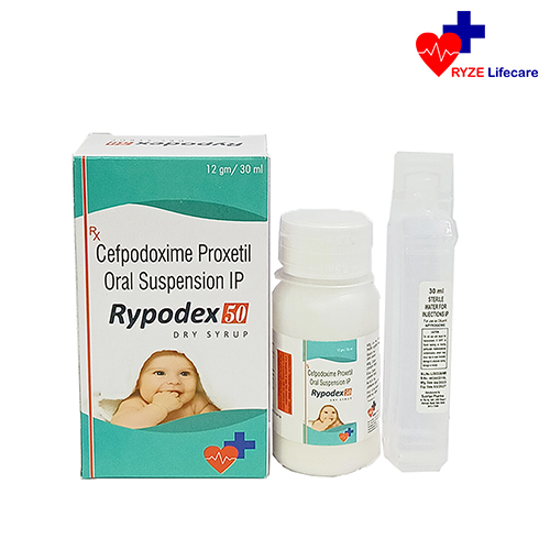 Product Name: Rypodex 50, Compositions of Rypodex 50 are Cefpodoxime Proxetil oral Suspension IP - Ryze Lifecare