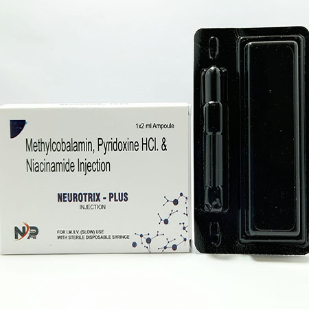 Product Name: Neurotrix Plus, Compositions of Neurotrix Plus are Methylcobalamin,Pyridoxine HCL & Niacinamide Injection - Noxxon Pharmaceuticals Private Limited