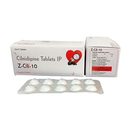 Product Name: Z cili 10, Compositions of Z cili 10 are Cilnidipine Tablets Ip - Arlak Biotech