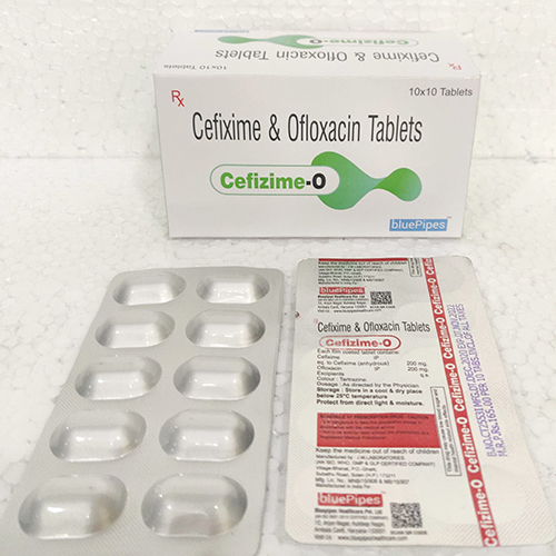 Product Name: CEFIZIME O, Compositions of CEFIZIME O are Cefixime & Ofloxacin Tablets - Bluepipes Healthcare