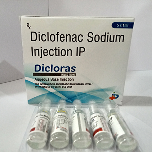 Product Name: Dicloras, Compositions of Dicloras are Diclofenac Sodium Injection IP - Paraskind Healthcare