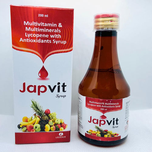 Product Name: Japvit, Compositions of Japvit are Multivitamin & Multiminerals Lycopene with antioxidants - Leegaze Pharmaceuticals Private Limited