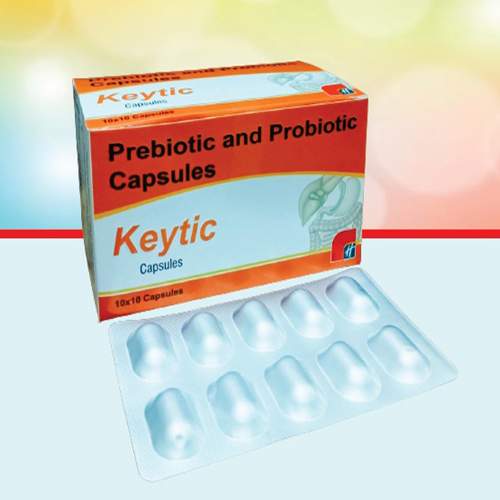 Product Name: Keytic, Compositions of Keytic are Prebiotic and Probiotic Capsules - Healthkey Life Science Private Limited