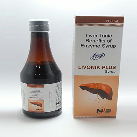Product Name: Livonik Plus, Compositions of Livonik Plus are Liver Tonic Benifits Of Enzyme Syrup - Noxxon Pharmaceuticals Private Limited