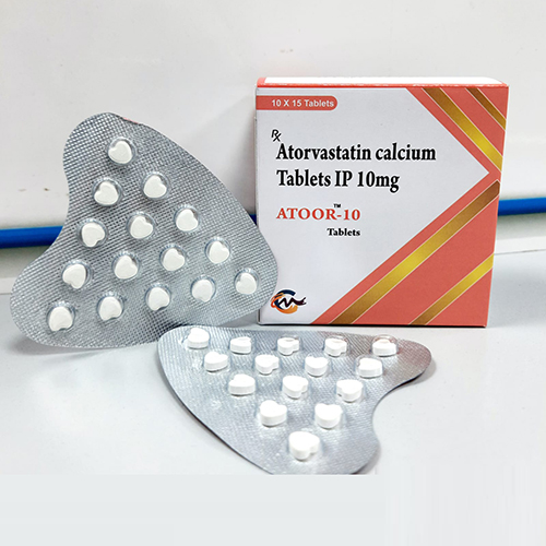 Product Name: Atoor 10, Compositions of Atorvastatin Calcium Tablets IP 10 mg are Atorvastatin Calcium Tablets IP 10 mg - Cardimind Pharmaceuticals