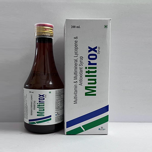Product Name: MULTIROX, Compositions of MULTIROX are Multivitamin & Multimineral, Lycopene & Antioxidant Syrup - Zenox Pharmaceuticals
