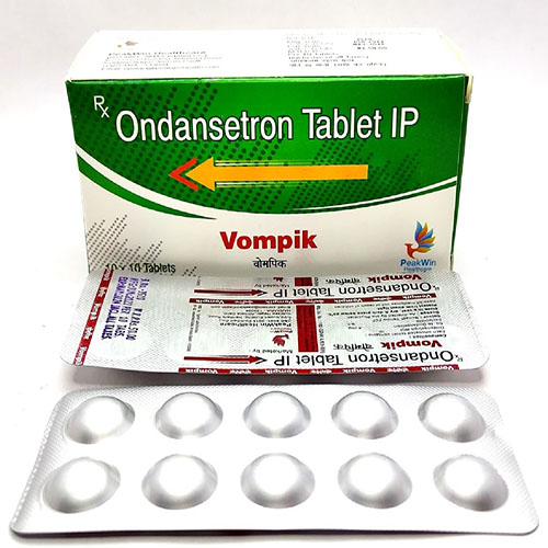 Product Name: Vompic, Compositions of Vompic are Ondansetron Tablets IP - Peakwin Healthcare