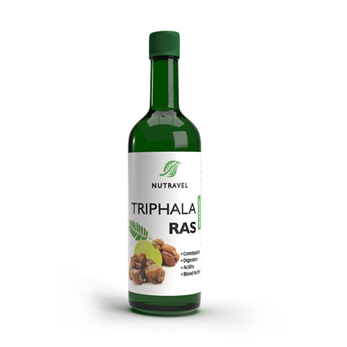 Product Name: Triphala ras, Compositions of Triphala ras are Constipation • Digestion • Acidity • Blood Purifier  - Nutravel Healthcare