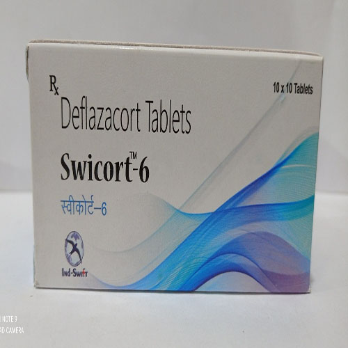 Product Name: Swicort 6, Compositions of Swicort 6 are Deflazacort Tablets - Yazur Life Sciences