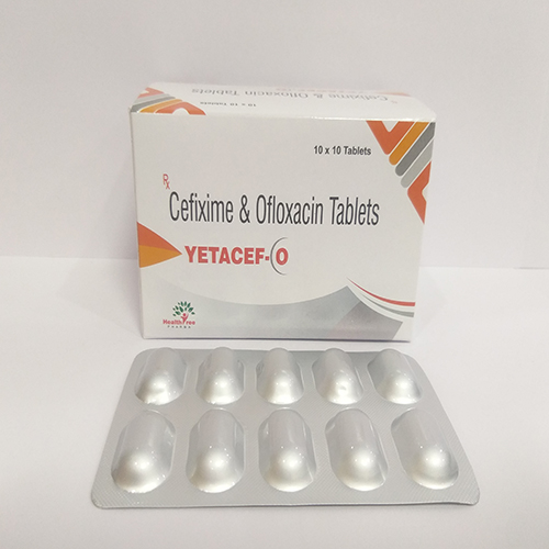 Yetacef O are Cefixime and Oflaxacin Tablets  - Healthtree Pharma (India) Private Limited
