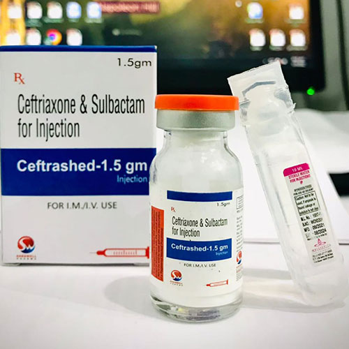 Product Name: Ceftrashed, Compositions of Ceftrashed are Ceftriaxone & sulbactam - Shedwell Pharma Private Limited