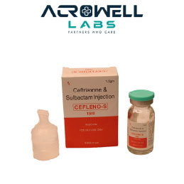 Product Name: Cefleno S 1500, Compositions of Cefleno S 1500 are Ceftriaxone & Sulbactam Injection - Acrowell Labs Private Limited