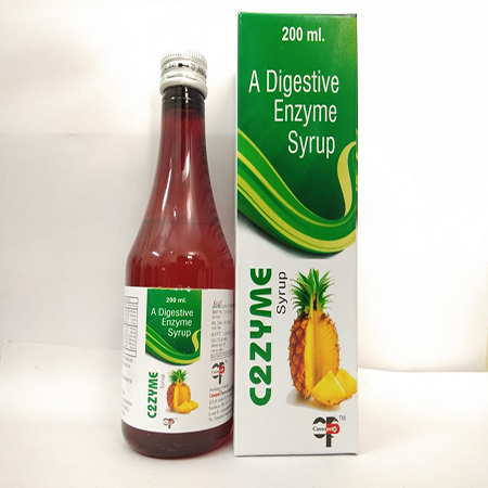 Product Name: C2zyme, Compositions of C2zyme are A Digestive Enzyme Syrup - Cassopeia Pharmaceutical Pvt Ltd