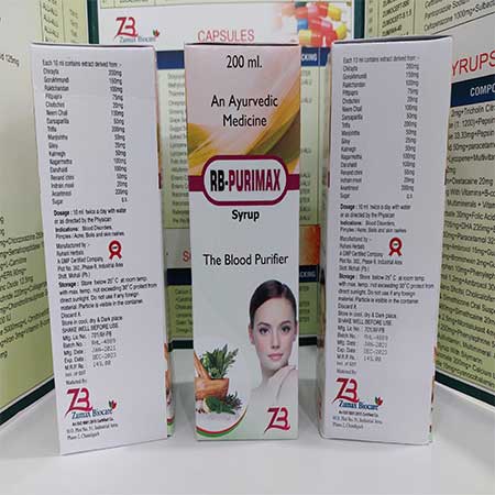 Product Name: RB Purimax, Compositions of RB Purimax are An Ayurvedic Medicine - Zumax Biocare