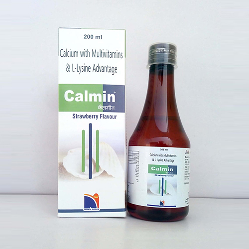 Product Name: Calmin, Compositions of Calmin are Calcium Citrate,Multivitamin & L-lysine Advantage - Nova Indus Pharmaceuticals