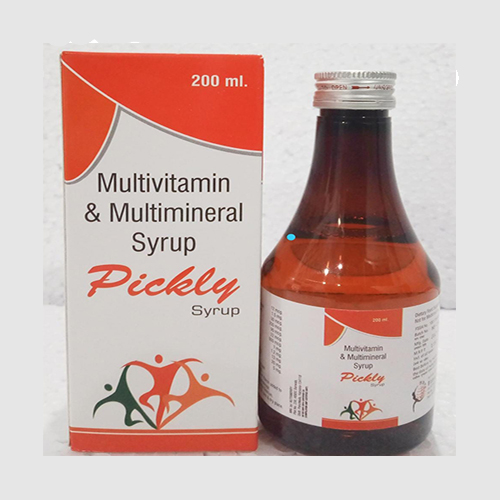 Product Name: PICKLY, Compositions of PICKLY are Multivitamin & Multimineral Syrup - Biomax Biotechnics Pvt. Ltd
