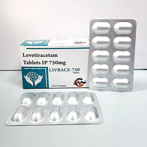 Product Name: Livrace 750, Compositions of Livrace 750 are Livetiracetam Tablets IP 750 mg - Cardimind Pharmaceuticals