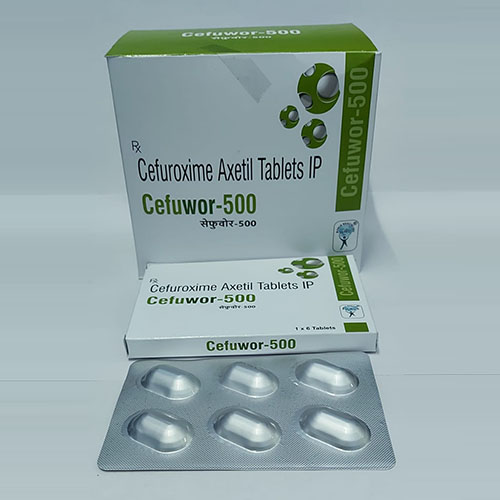 Product Name: CEFUWOR 500, Compositions of CEFUWOR 500 are Cefuroxime Axetil Tablets IP - WHC World Healthcare