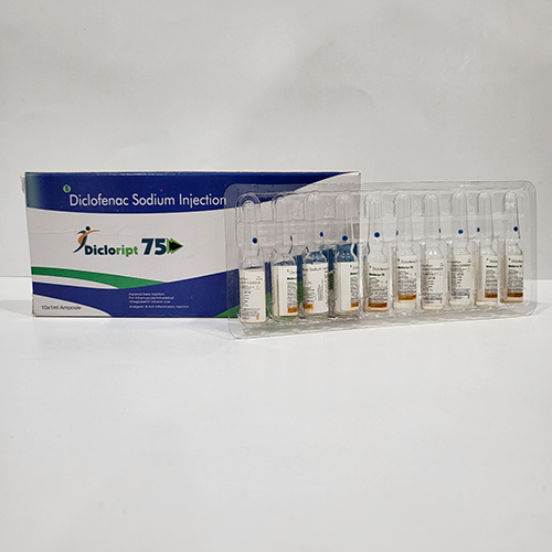 Product Name: Dicloript 75, Compositions of Dicloript 75 are Diclofenoc Sodium Injection  - Kript Pharmaceuticals