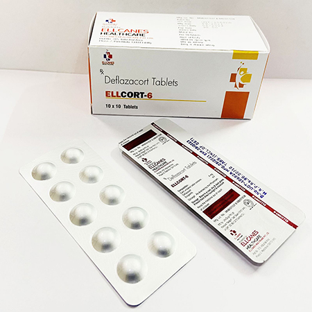 Product Name: Ellcort 6, Compositions of are Deflazacort Tablets - Ellcanes Healthcare Pvt. Ltd
