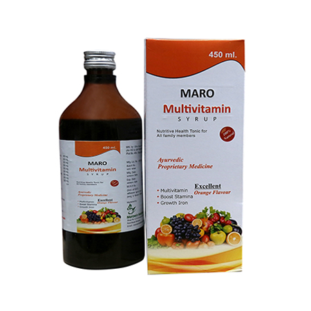 Product Name: MARO Multivitamin, Compositions of MARO Multivitamin are An Ayurvedic Proprietary Medicine - Marowin Healthcare