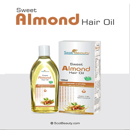 Product Name: Almond Hair Oil, Compositions of Almond Hair Oil are 100% Natural Oraganic - Scothuman Lifesciences