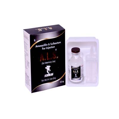 Product Name: ALS, Compositions of ALS are Amoxycillin & Sulbactam For Injection - ISKON REMEDIES