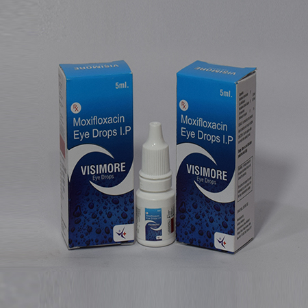 Product Name: Visimore, Compositions of Visimore are Moxifloxacin Eye Drops I.P. - Meridiem Healthcare