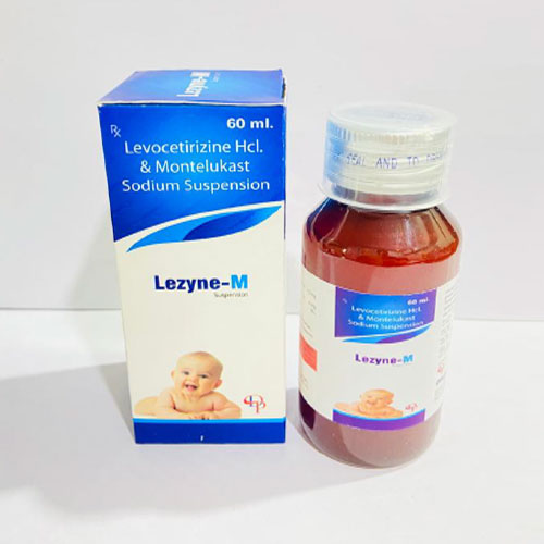 Product Name: Lezyne M, Compositions of Lezyne M are Levocetirizine HCL and Montelukast Sodium Suspension - Disan Pharma