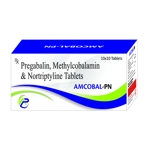 Product Name: Amcobal PN, Compositions of Amcobal PN are Pregabalin,Methylcobalamin & Nortriptyline Tablets - Ambrosia Pharma