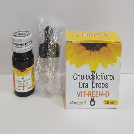 Product Name: Vit Reen D, Compositions of Vit Reen D are Cholecalciferol Oral Drops - Abigail Healthcare