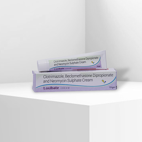 Product Name: Loxibate, Compositions of Loxibate are Clotrimazole Bectomethasone Dipropionate and Neomycin Sulphate Cream - Velox Biologics Private Limited