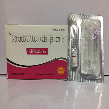 Product Name: Kribol 25, Compositions of Kribol 25 are Nandrolone Decanoate Injection IP - Apikos Pharma