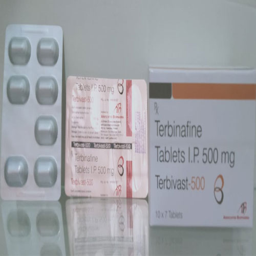 Product Name: Terbivast 500, Compositions of Terbivast 500 are Terbinafine - Associated Biopharma