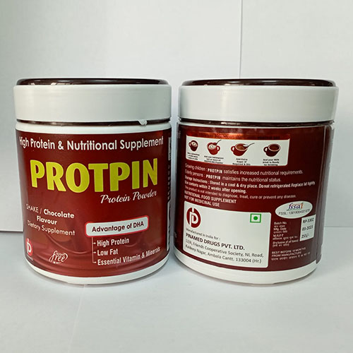 Product Name: Protin, Compositions of Protin are High Protein and Nutrition Supplement - Pinamed Drugs Private Limited