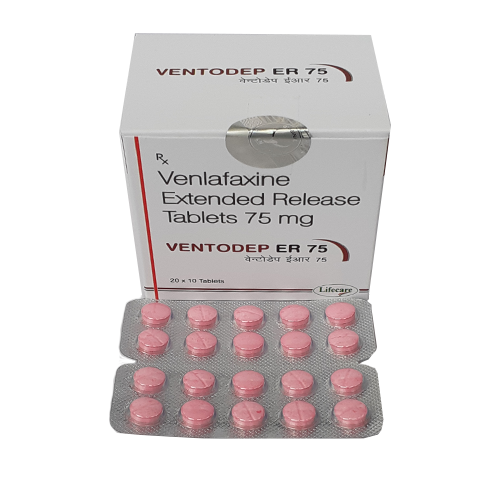 Product Name: Ventodep ER 75, Compositions of Ventodep ER 75 are Desvenlafaxine Extended Release Tablets 75 mg - Lifecare Neuro Products Ltd.