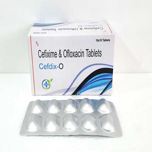 Product Name: Cefdix O, Compositions of Cefdix O are Cefixime & Ofloxacin Tablets - Caddix Healthcare