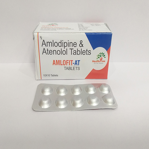 Product Name: AMLOFIT AT, Compositions of AMLOFIT AT are Amlodipine & Atenolol Tablets - Healthtree Pharma (India) Private Limited