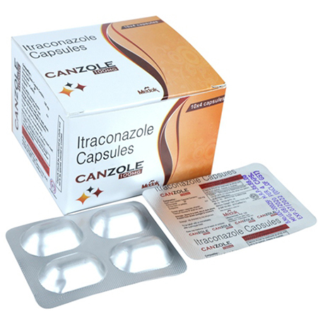 Product Name: Canzole, Compositions of Canzole are Itraconazole Capsules - Medok Life Sciences Pvt. Ltd