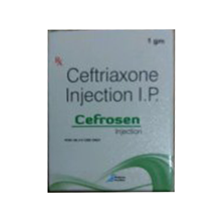 Product Name: Cefrosen, Compositions of Cefrosen are Ceftriaxone Injection IP - Senbian Pharma Pvt. Ltd