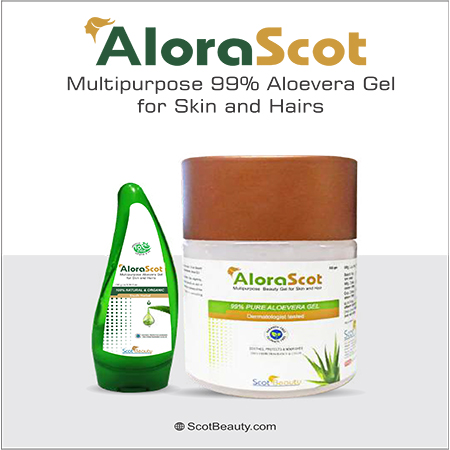 Product Name: Alorascot , Compositions of Alorascot  are Multipurpose 99% Alovera Gel For Skin and Hairs - Scothuman Lifesciences