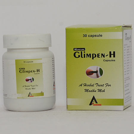 Product Name: GLIMPEN H, Compositions of GLIMPEN H are A Herbal Treat For Madhu Mek - Alencure Biotech Pvt Ltd